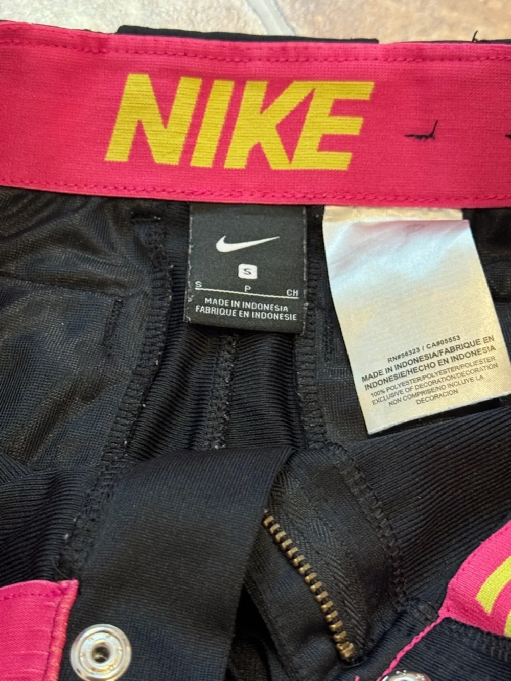 Nike Black Kids Athletic sport pants size small - Picture 2 of 5
